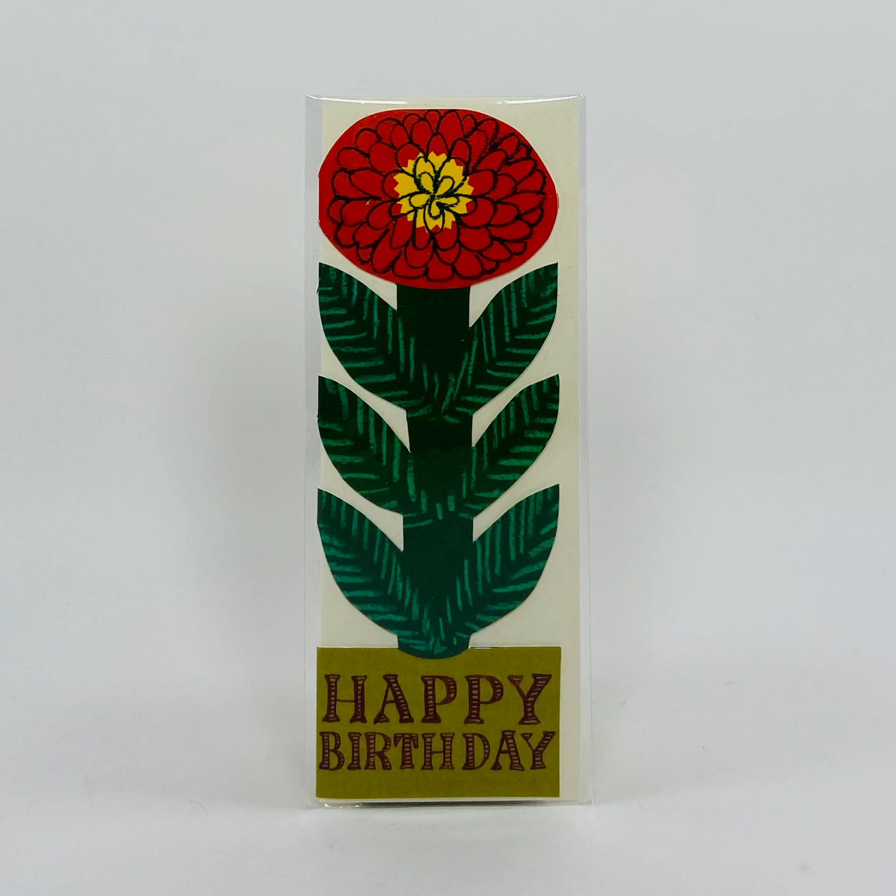 Cheery Red Flower, Happy Birthday - Hadley Card