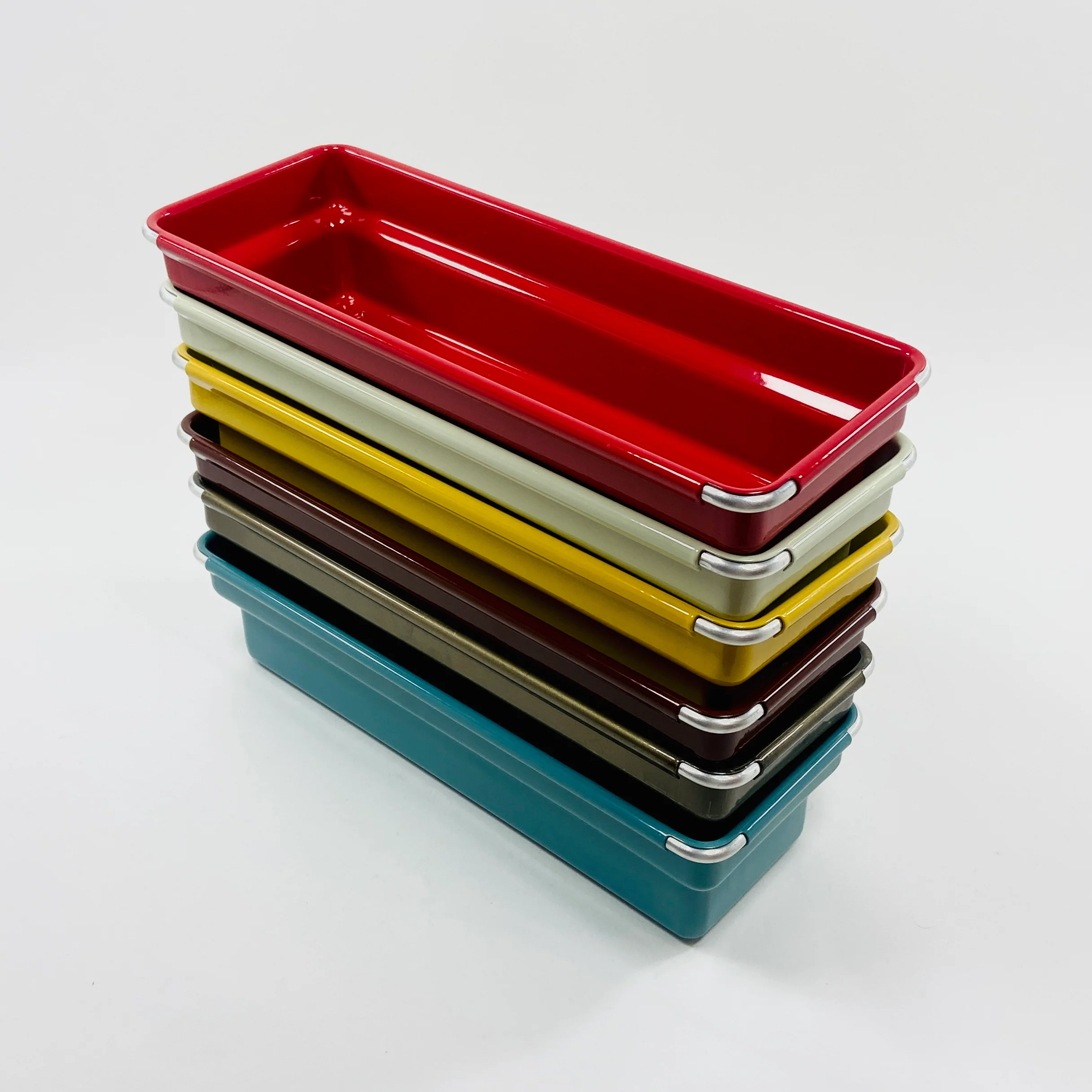 Dulton - Oblong Tray - Red - Image 2
