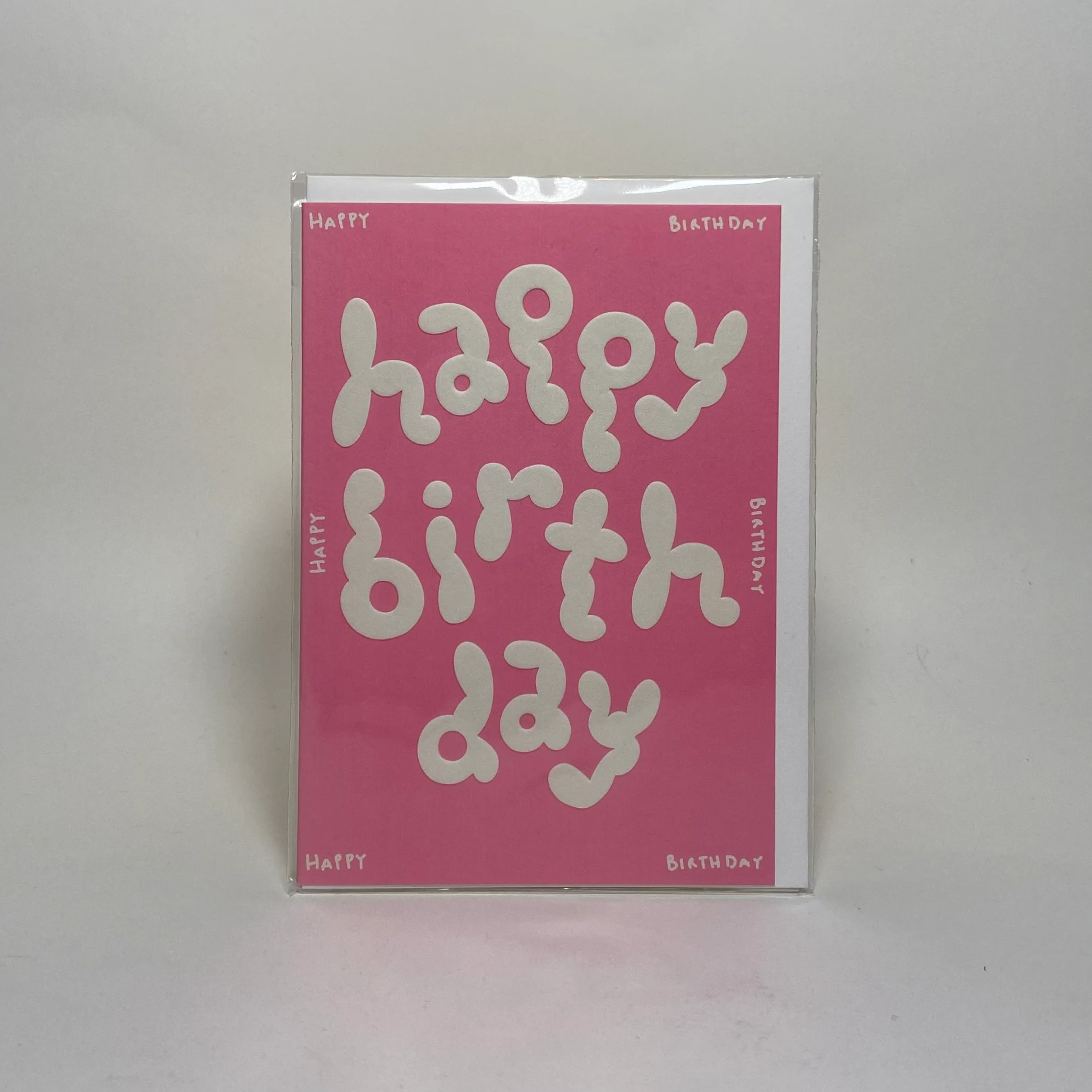 Happy Birthday Pink - Wrap Card
