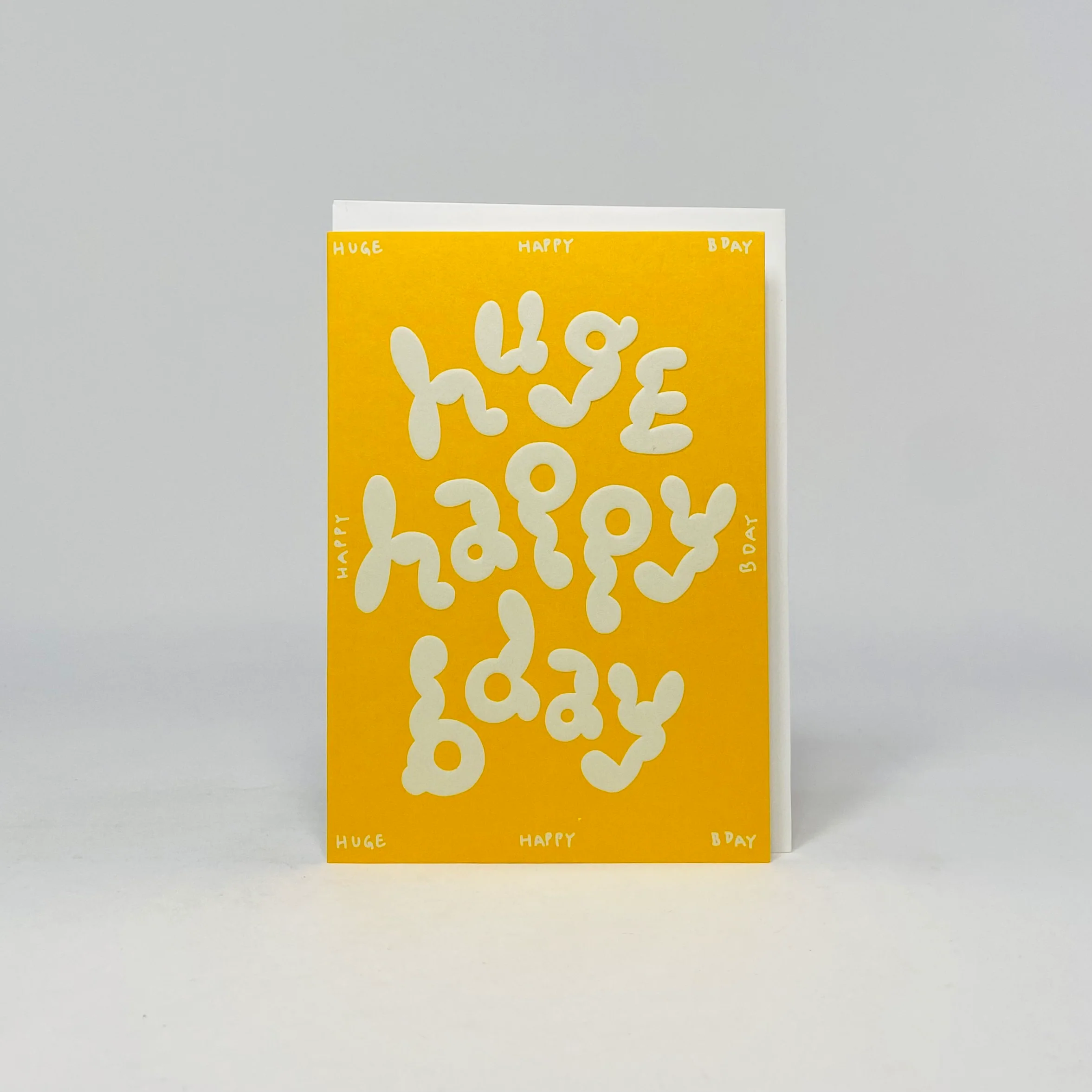 Huge Happy Birthday - Wrap Card